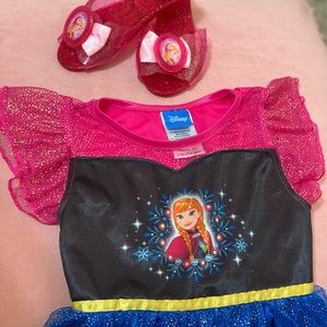 Disney Princess Anna dress and matching shoes